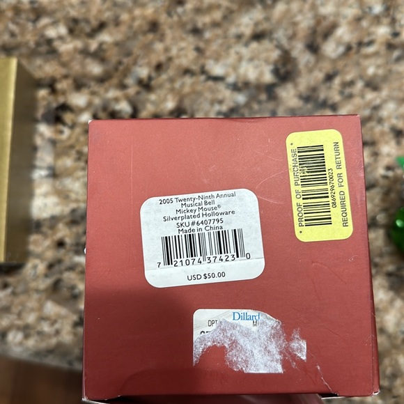 Lenox 2005 twenty ninth annual Music Bell-Mickey Mouse. - Picture 3 of 3